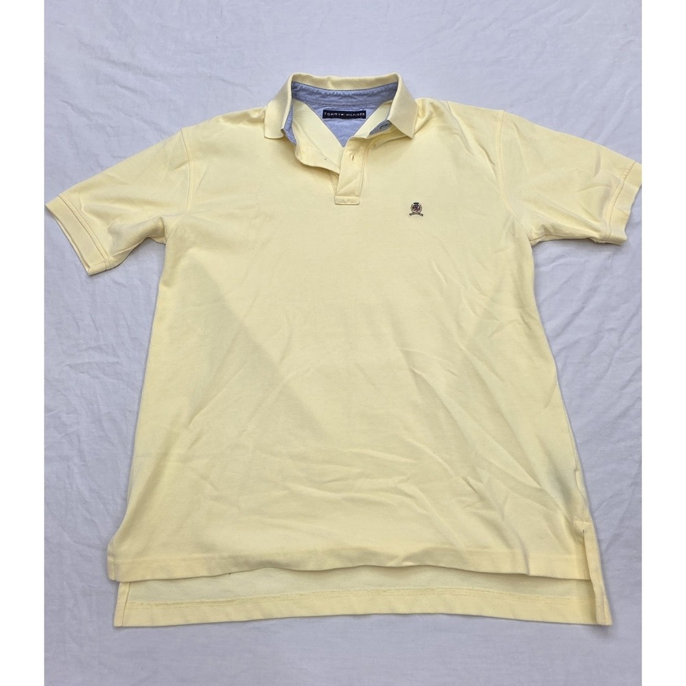 Tommy Hilfiger Yellow Short Sleeve Men's Polo Size Unknown‎